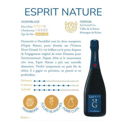 Esprit Nature G 75cl - Henri Giraud